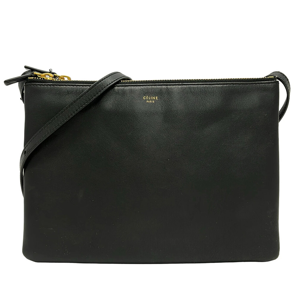 Celine Trio Large Black Lambskin #354173C83B